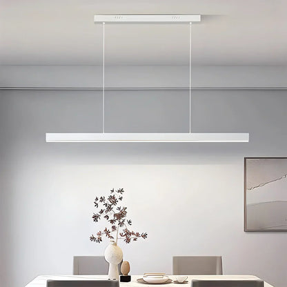 Lineaire hanglamp LED aluminium zwart kookeiland eettafel kantoor moderne plafondverlichting minimalistische hanglamp