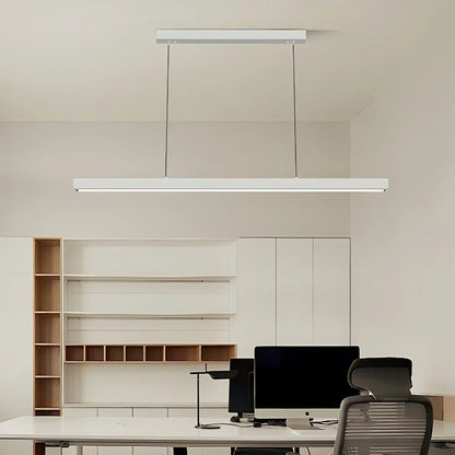 Lineaire hanglamp LED aluminium zwart kookeiland eettafel kantoor moderne plafondverlichting minimalistische hanglamp
