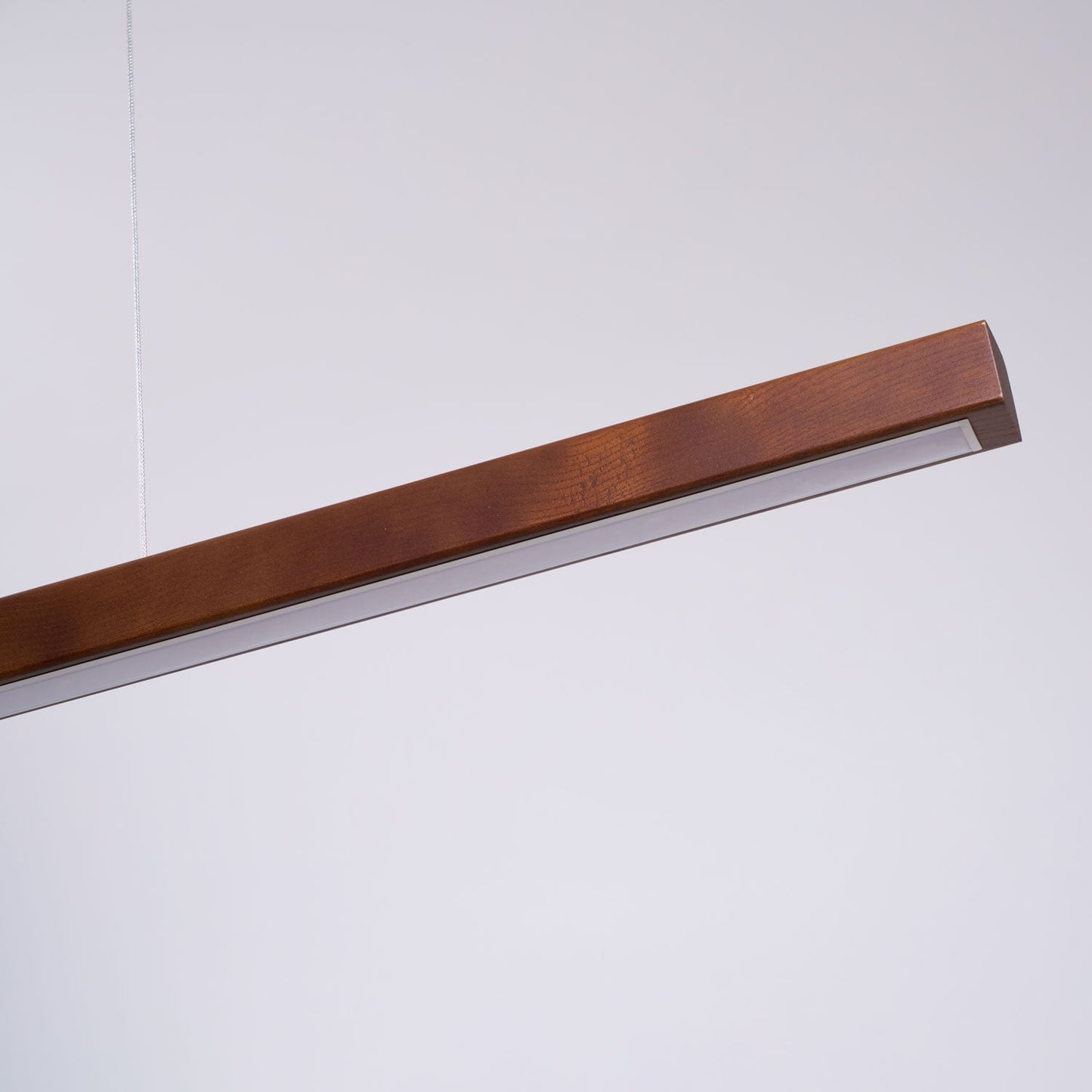 LED Hanglamp Hout Lineair Warm Licht Eettafel Kookeiland Minimalistisch Japandi Design Verstelbaar Snoer Balklamp