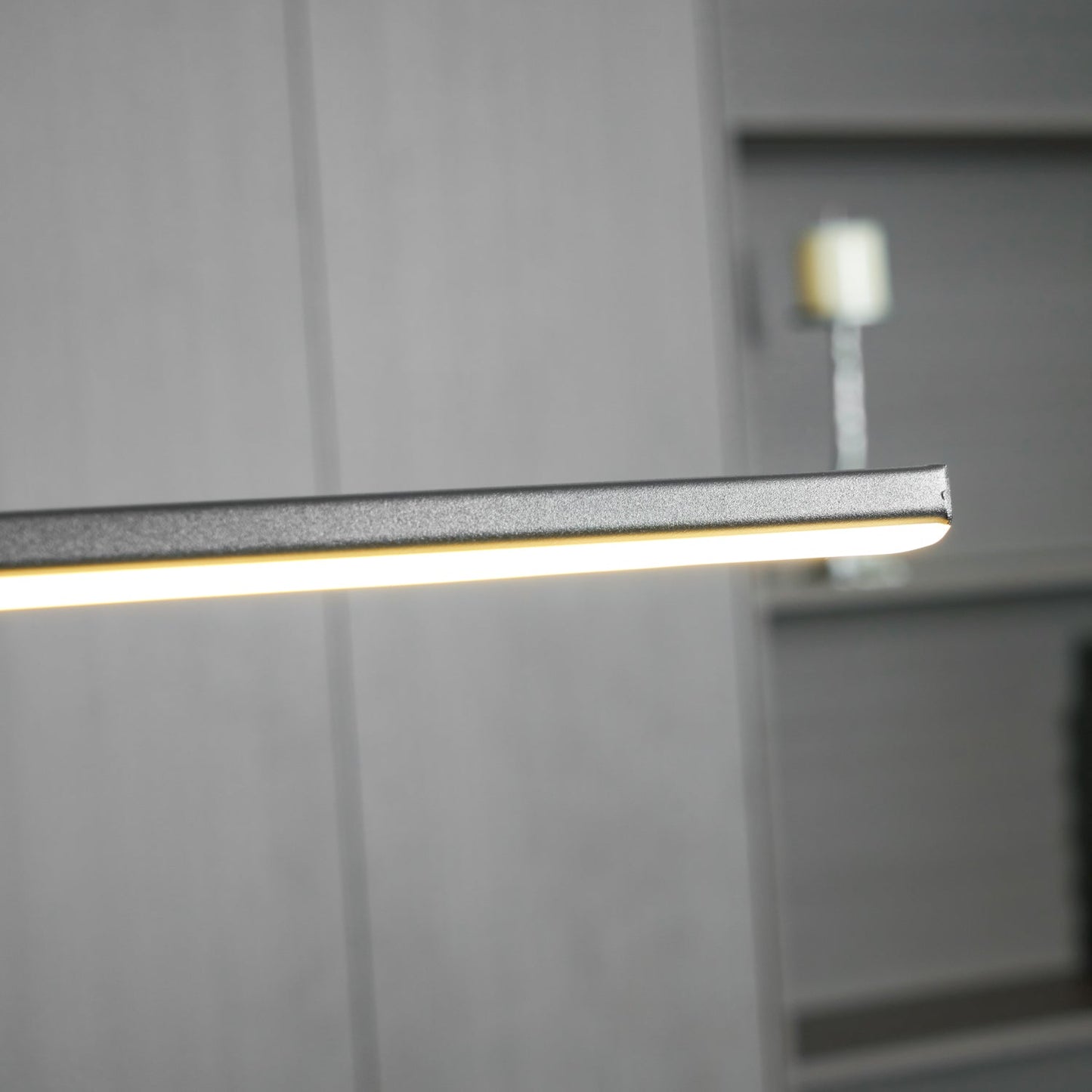 Lineaire hanglamp Links Island • 90/120/150cm • LED geïntegreerd • warm wit/neutraal/koel wit • dimbaar optie • zwart/goud • keuken-eiland boven tafel
