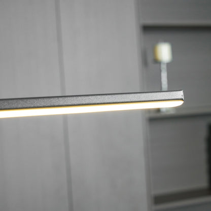Lineaire hanglamp Links Island • 90/120/150cm • LED geïntegreerd • warm wit/neutraal/koel wit • dimbaar optie • zwart/goud • keuken-eiland boven tafel