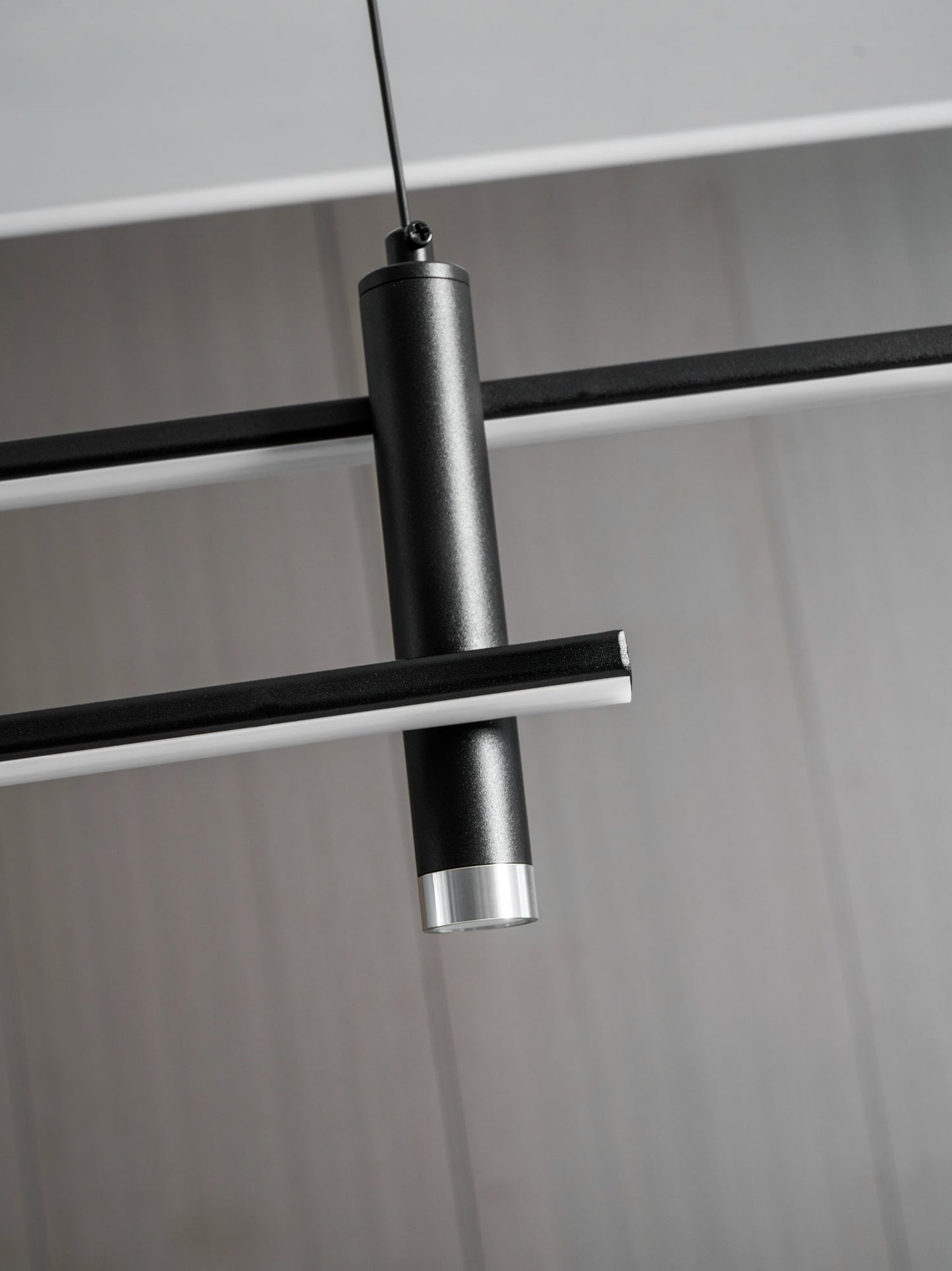 Lineaire hanglamp Links Island • 90/120/150cm • LED geïntegreerd • warm wit/neutraal/koel wit • dimbaar optie • zwart/goud • keuken-eiland boven tafel