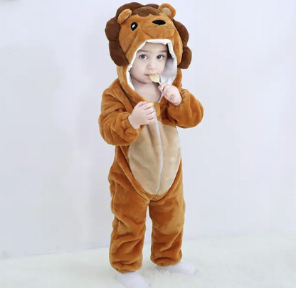 Baby onesie panda katoen polyester zwart wit baby pyjama dierenpak met capuchon uniseks huispak peuter