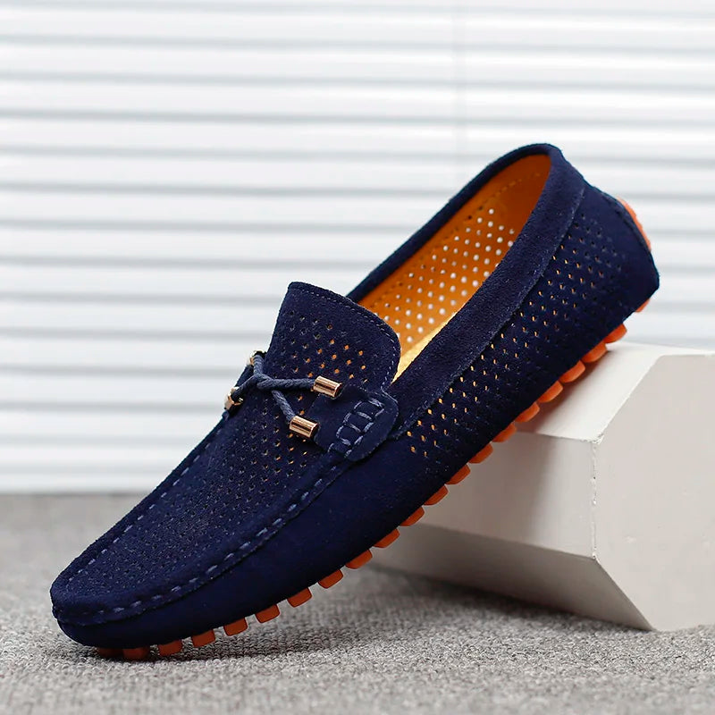 Leren Loafers voor Heren Geperforeerd Italiaans Design - StudioMarella