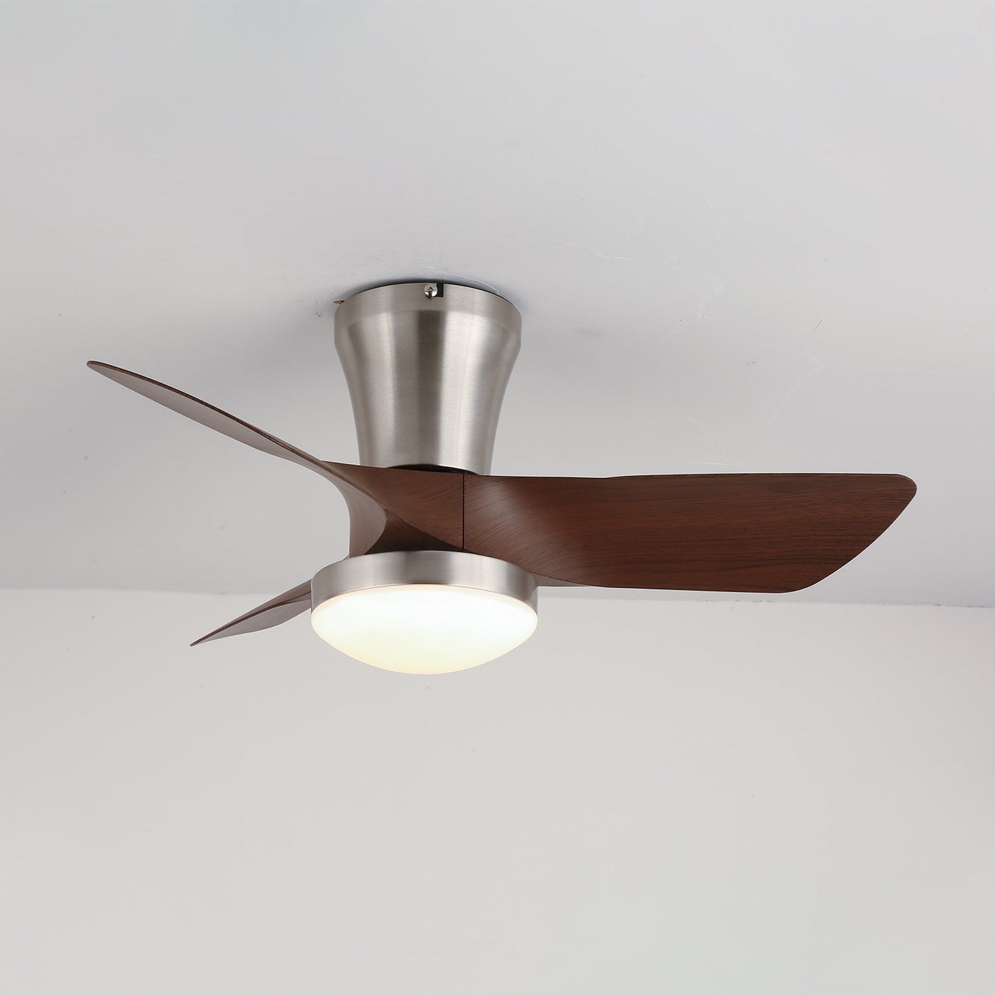 Moderne Houten Plafondventilator Trivon met Geïntegreerde Verlichting – Verstelbare Snelheid & Afstandsbediening