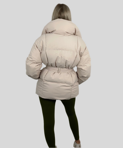 Livia Damesjas | Cropped Puffer met Riem, Trendy Ontwerp 5