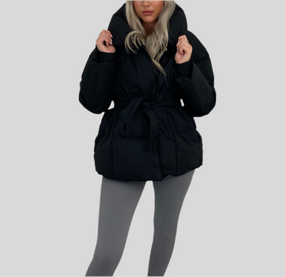 Livia Damesjas | Cropped Puffer met Riem, Trendy Ontwerp 6