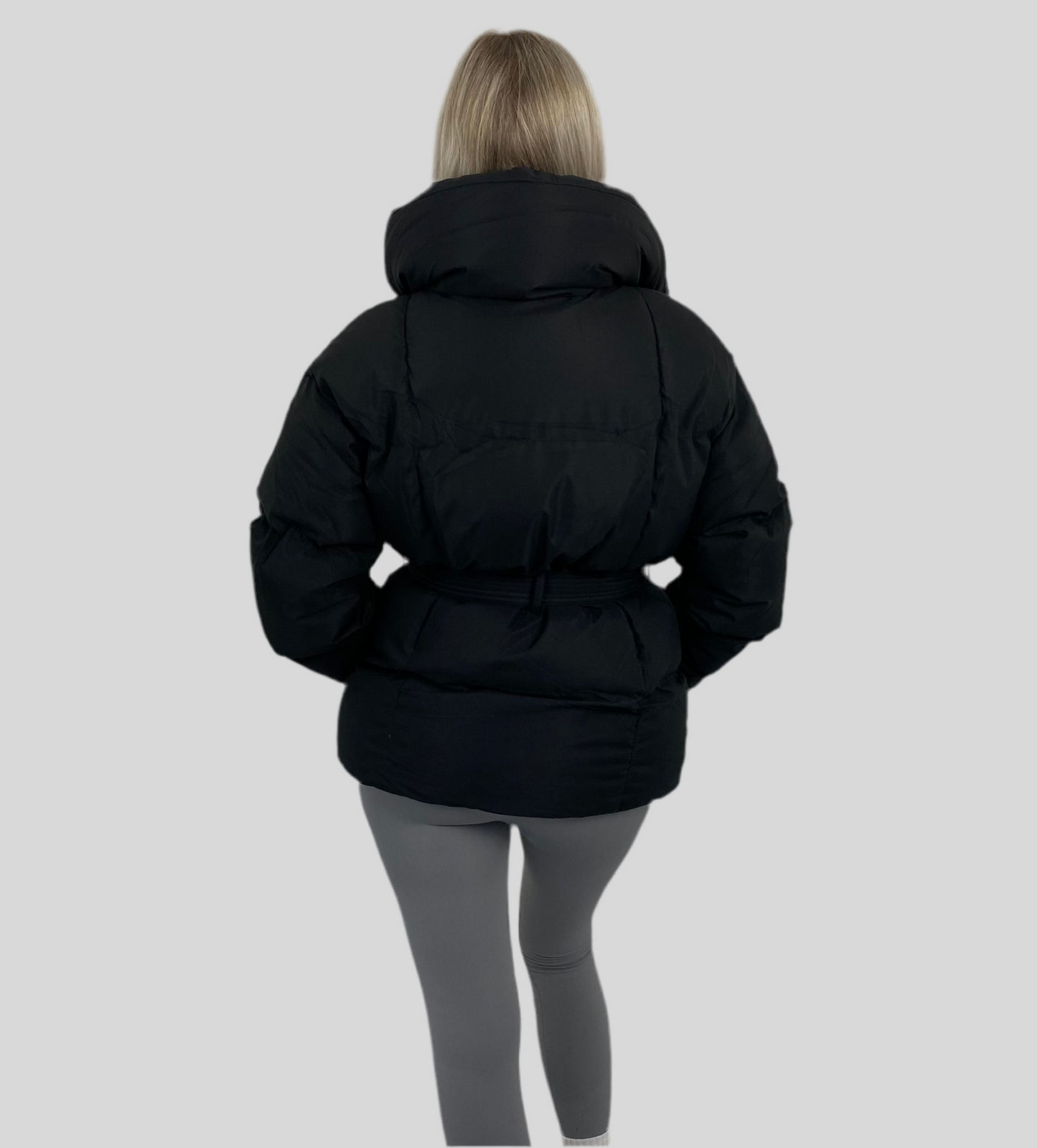 Livia Damesjas | Cropped Puffer met Riem, Trendy Ontwerp 7