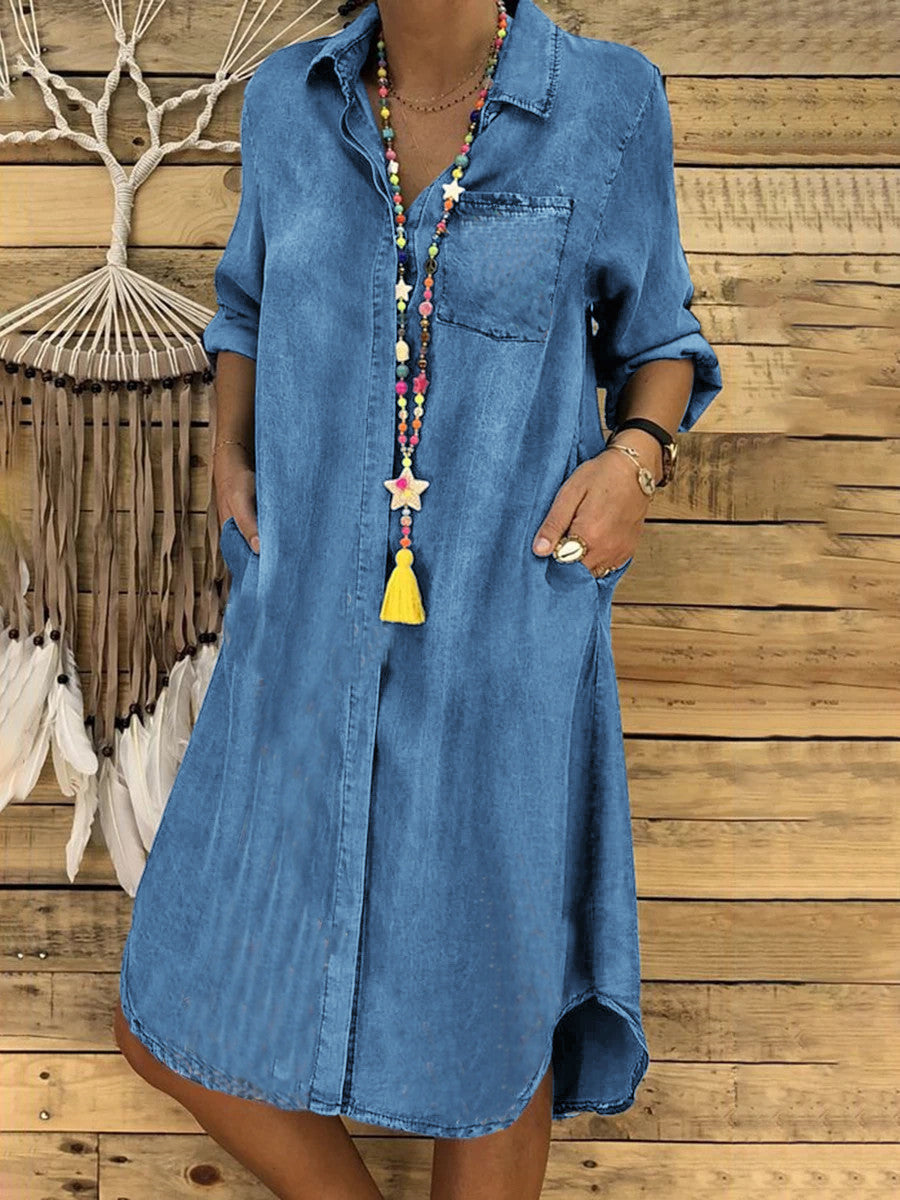 Overhemdjurk Elegante Casual Vrouwelijke Zomerjurk - StudioMarella