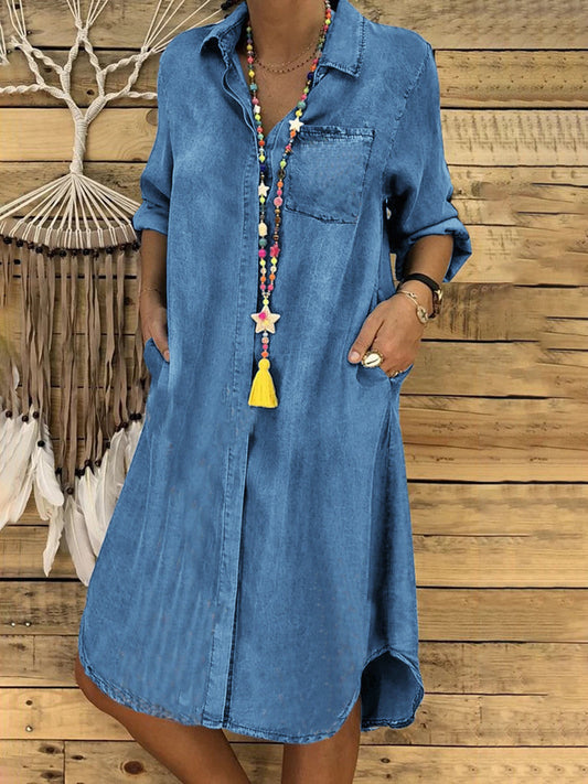 Overhemdjurk Elegante Casual Vrouwelijke Zomerjurk - StudioMarella