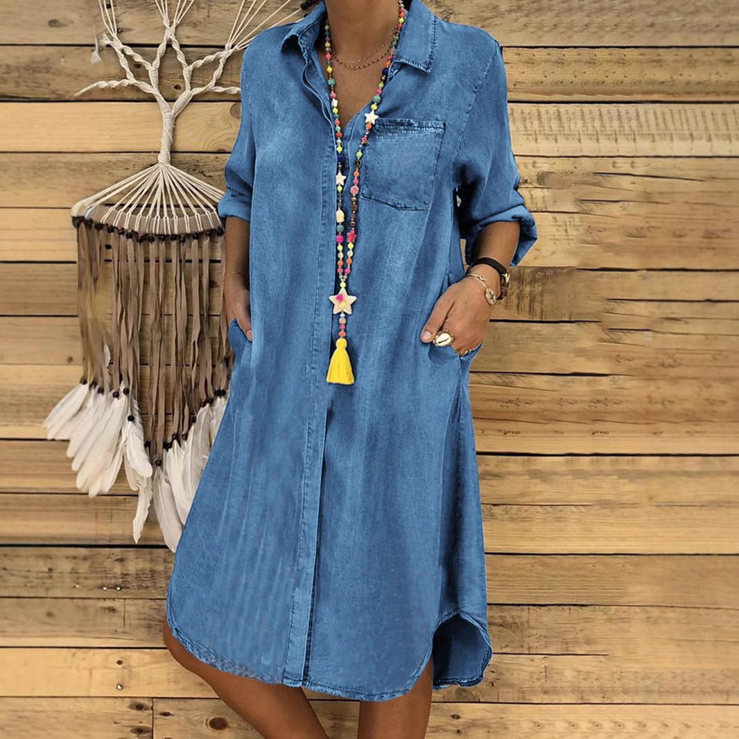Livia | Casual Relaxed Fit Overhemdjurk Dames 3