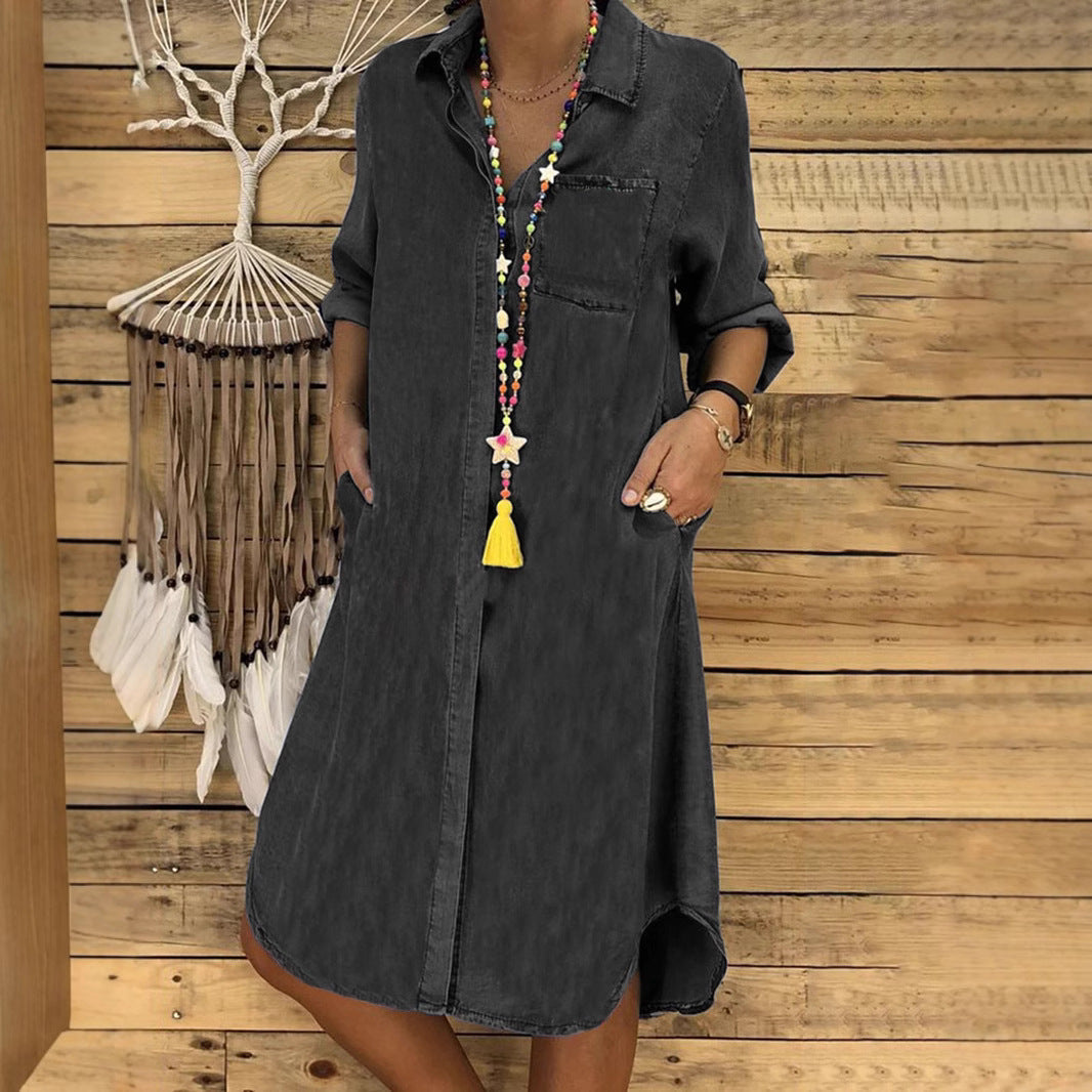 Livia | Casual Relaxed Fit Overhemdjurk Dames 4