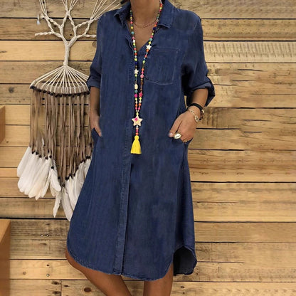 Livia | Casual Relaxed Fit Overhemdjurk Dames 5