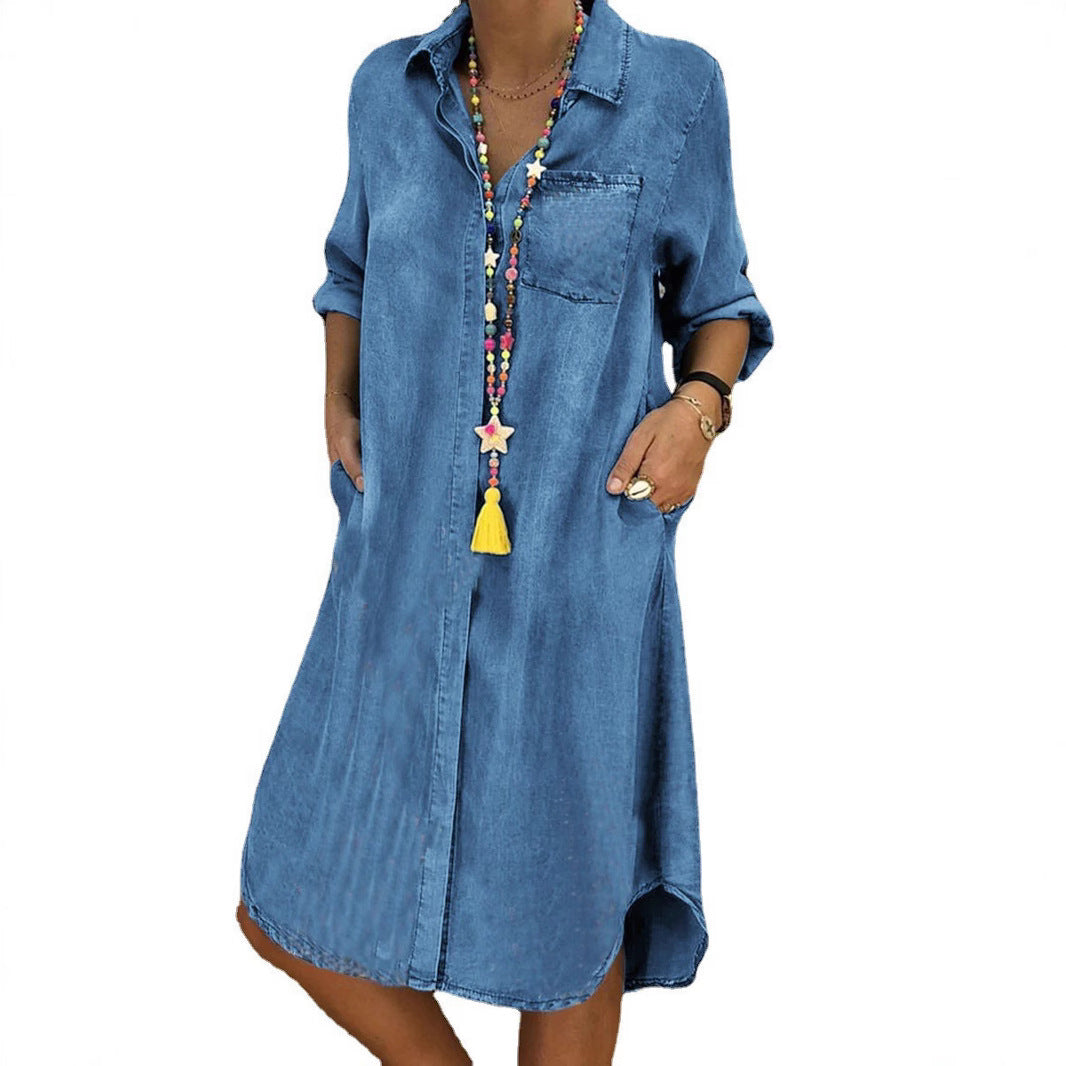 Livia | Casual Relaxed Fit Overhemdjurk Dames 7