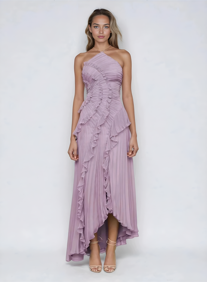 Maxi Jurk Asymmetrisch Feestelijke Lange Jurk - StudioMarella