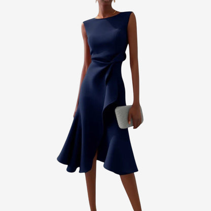 Livia | Elegante Asymmetrische Midi Jurk Dames voor Bruiloft 2