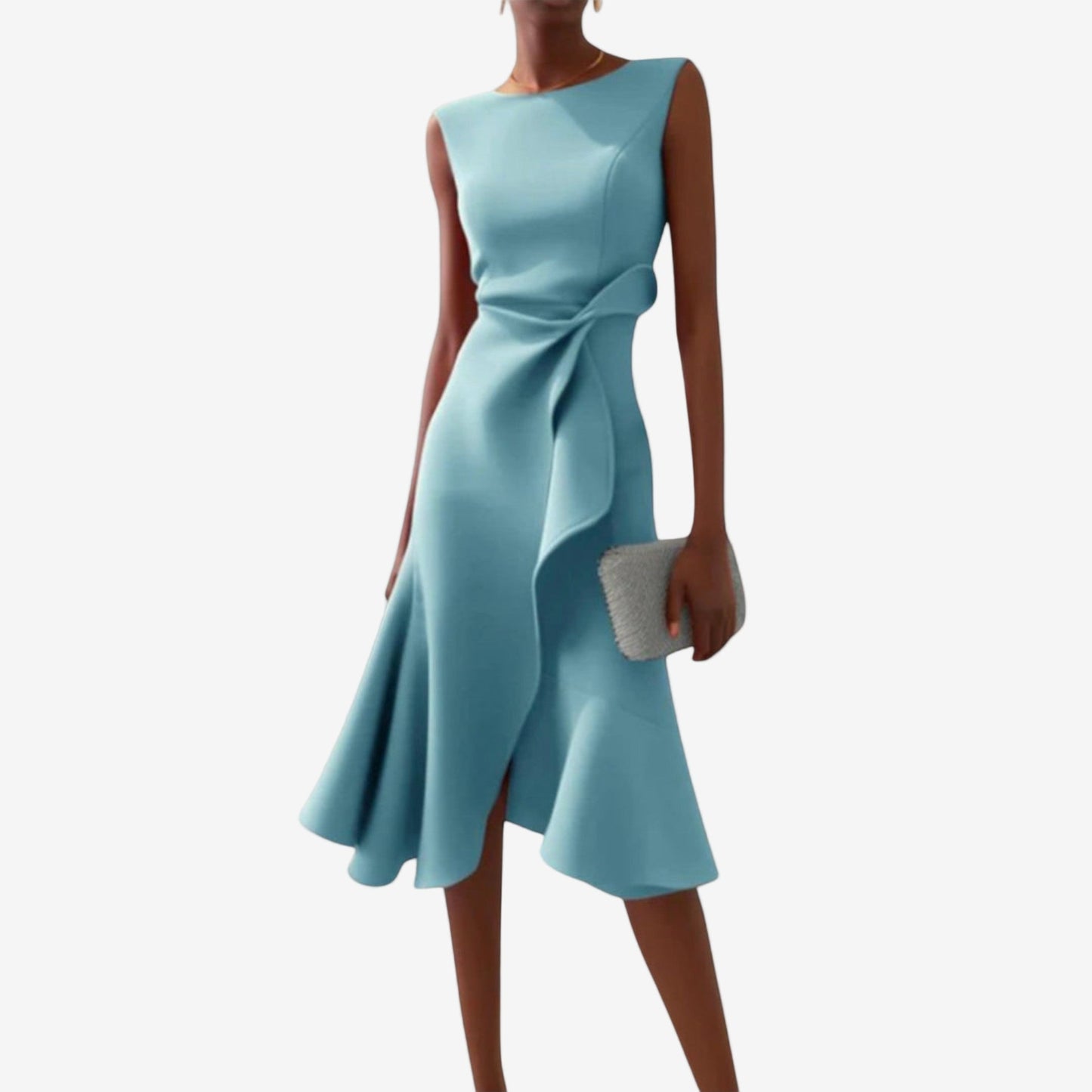 Livia | Elegante Asymmetrische Midi Jurk Dames voor Bruiloft 4