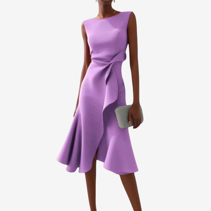 Livia | Elegante Asymmetrische Midi Jurk Dames voor Bruiloft 5