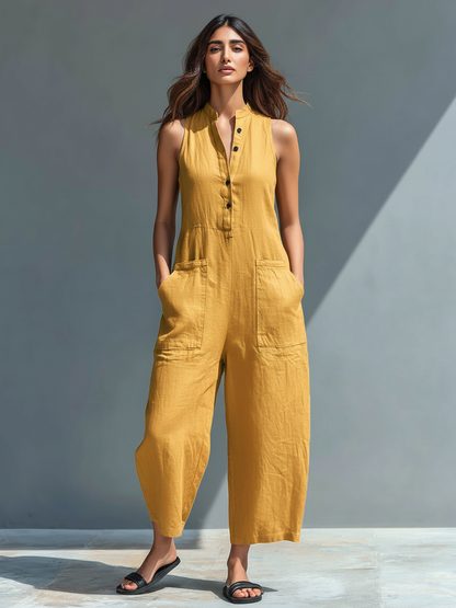 Mouwloze Jumpsuit Elegante en Comfortabele Jurk - StudioMarella