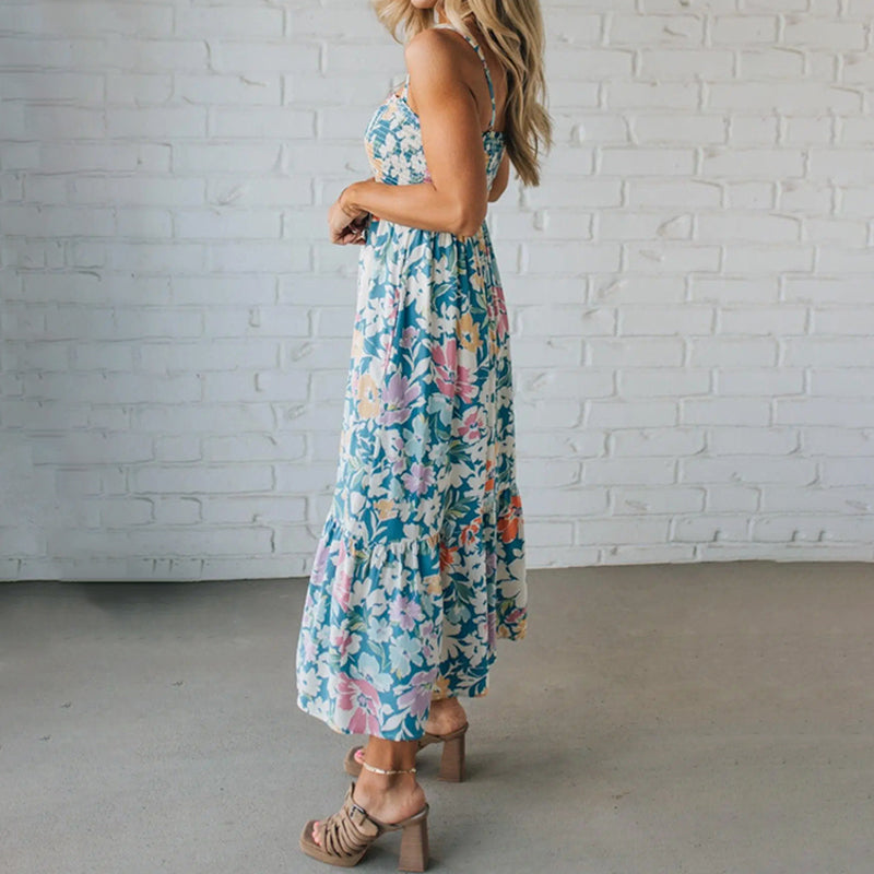Livia | Elegante Lange Maxi Jurk Dames met Verstelbare Bandjes 3