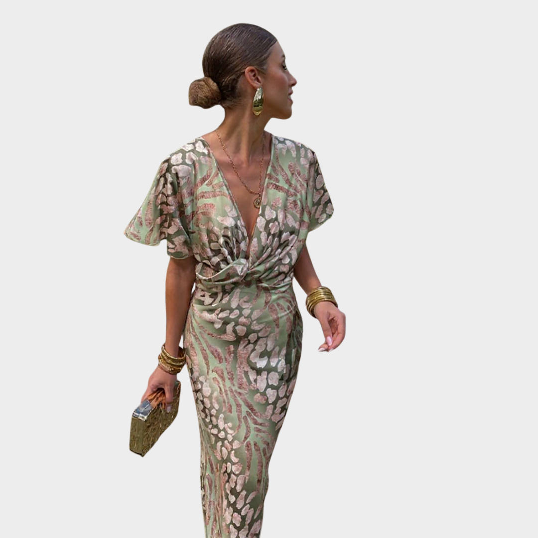 Livia | Elegante Midi Jurk Dames voor Bruiloft en Speciale Gelegenheden 1