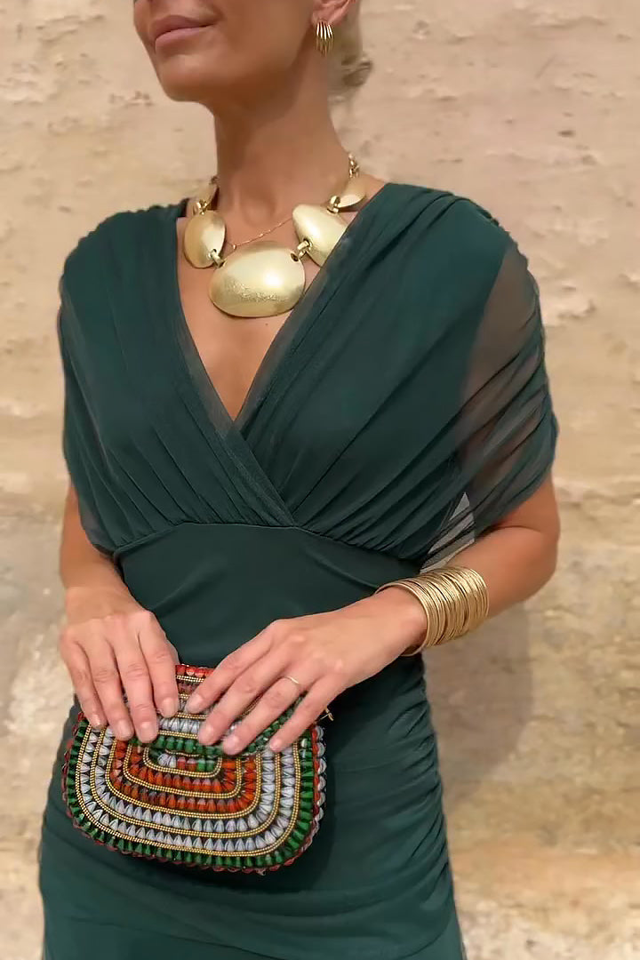 Livia | Elegante V-Hals Lange Ceremoniejurk voor Bruiloften 2