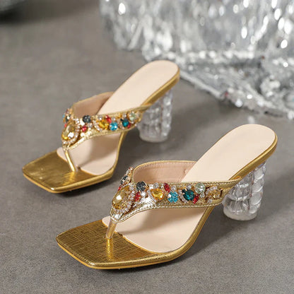 Kleurrijke Glamour Sandalen voor Vrouw