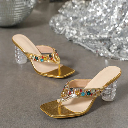 Kleurrijke Glamour Sandalen voor Vrouw
