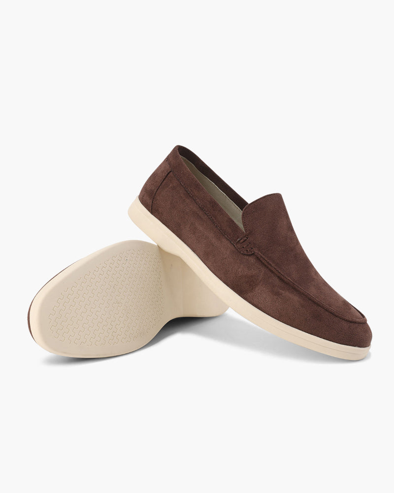 Herenschoenen Suède Loafers Elegante Zomerstijl