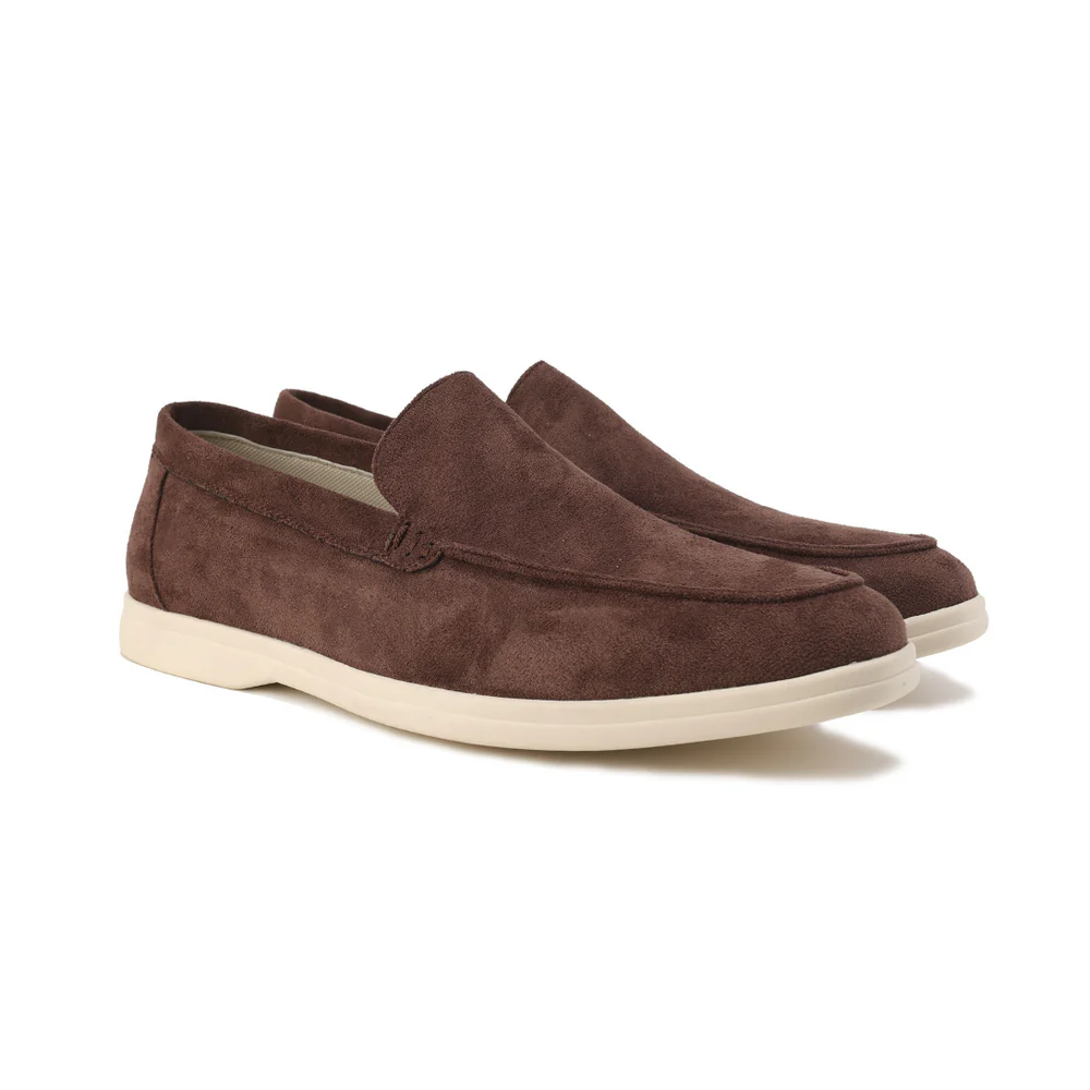 Heren Loafers Suède Instapschoenen Comfortabele Zool