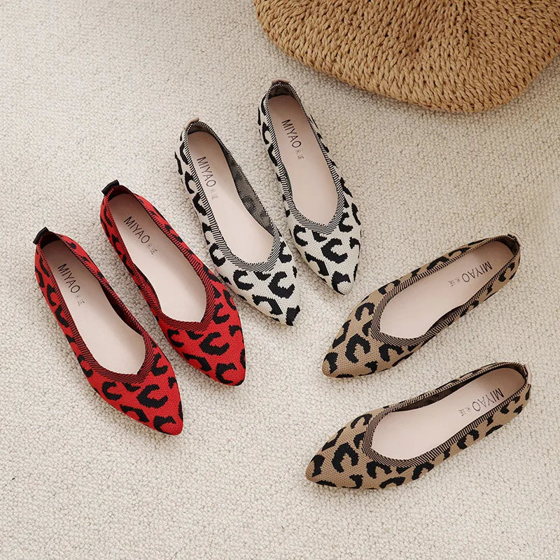 Leopardschoenen: Stijlvolle Dames Loafers met Leopard Print