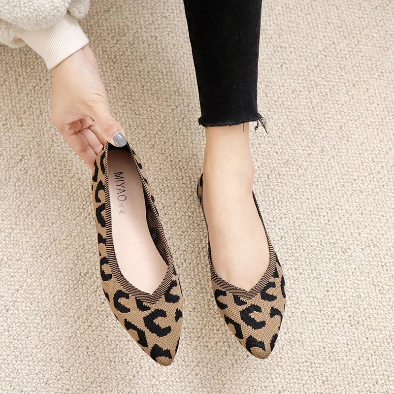 Leopardschoenen: Stijlvolle Dames Loafers met Leopard Print