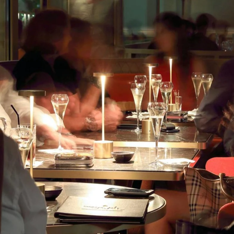 Tafellamp Draadloos Oplaadbaar LED Aluminium Dimbaar IP54 Buiten Binnen Terras