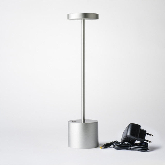 Tafellamp Draadloos Oplaadbaar LED Aluminium Dimbaar IP54 Buiten Binnen Terras