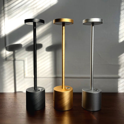 Tafellamp Draadloos Oplaadbaar LED Aluminium Dimbaar IP54 Buiten Binnen Terras