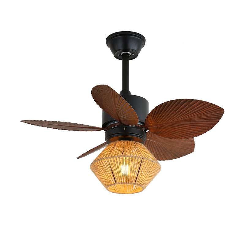 Industriële Plafondventilator met Verlichting – Regelbare Ventilatorlamp met Afstandsbediening voor Moderne Binnenruimtes