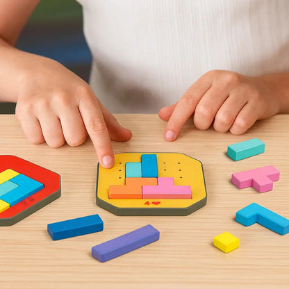 Logisch Puzzelspel Kunststof 108 Stukken 20 Kaarten Kinderen Volwassenen Concentratie Denkspel Familiespel Cadeau Vanaf 4 Jaar