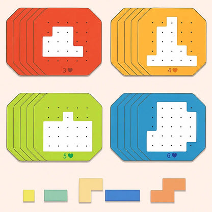 Logisch Puzzelspel Kunststof 108 Stukken 20 Kaarten Kinderen Volwassenen Concentratie Denkspel Familiespel Cadeau Vanaf 4 Jaar