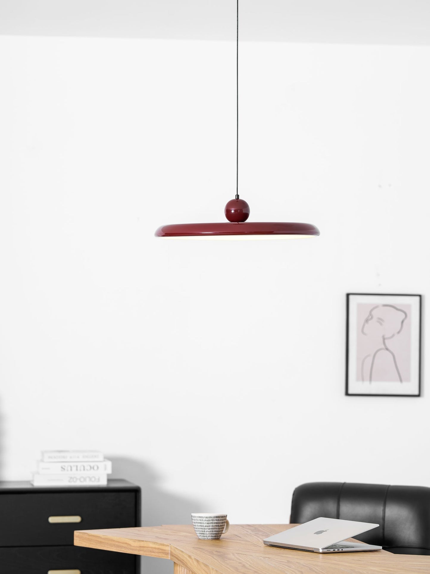 Ronde LED Hanglamp Lola – Minimalistisch Metaal & Acryl Disk Design – Dimbaar – Ø30/40/50cm – 3 Kleurtemperaturen – 150cm Verstelbare Kabel
