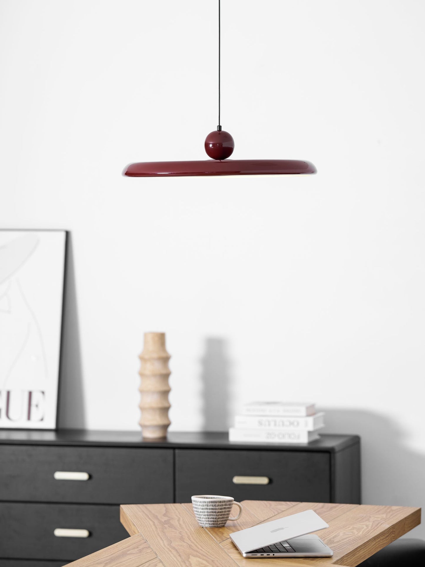 Ronde LED Hanglamp Lola – Minimalistisch Metaal & Acryl Disk Design – Dimbaar – Ø30/40/50cm – 3 Kleurtemperaturen – 150cm Verstelbare Kabel