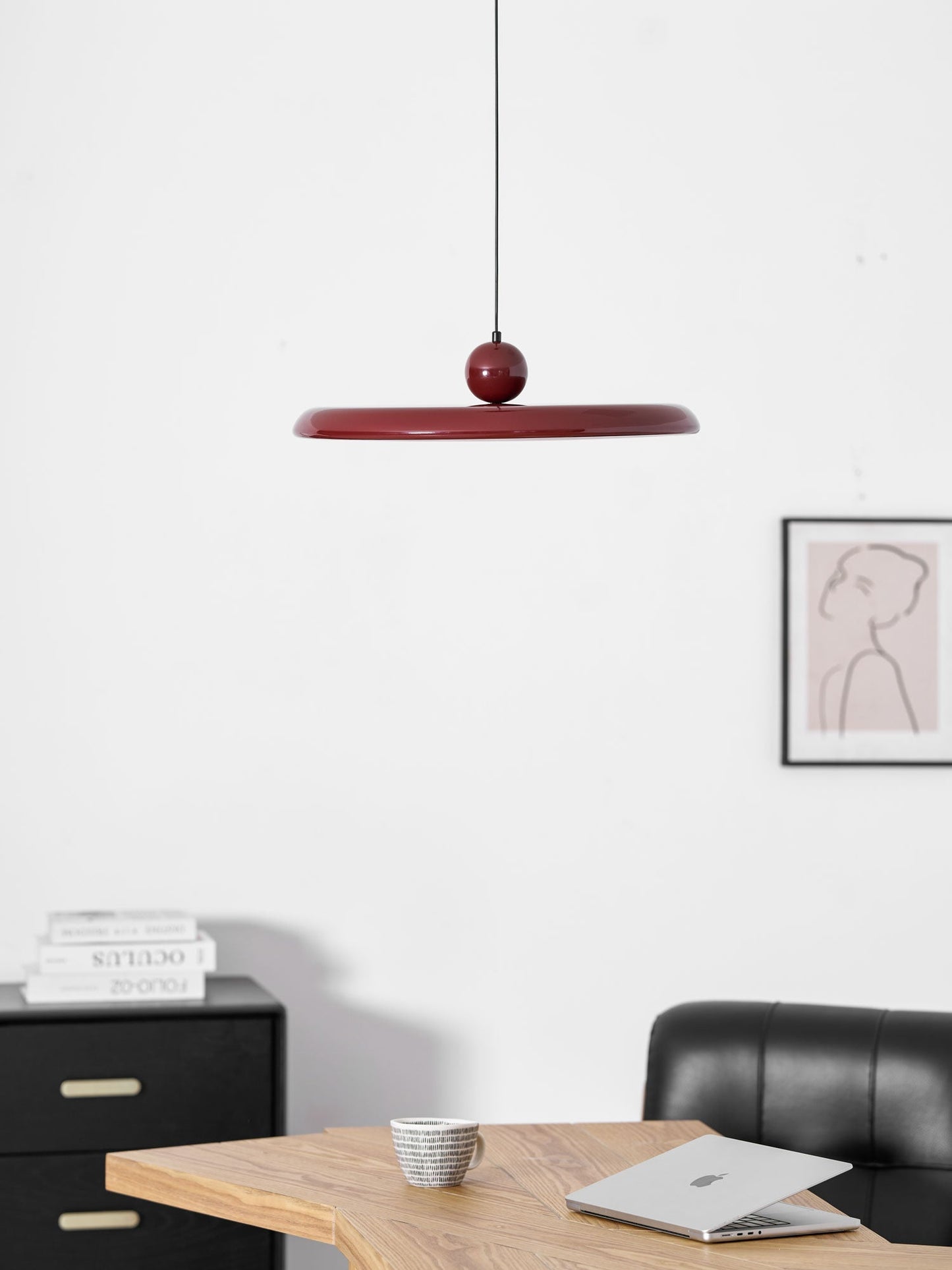 Ronde LED Hanglamp Lola – Minimalistisch Metaal & Acryl Disk Design – Dimbaar – Ø30/40/50cm – 3 Kleurtemperaturen – 150cm Verstelbare Kabel