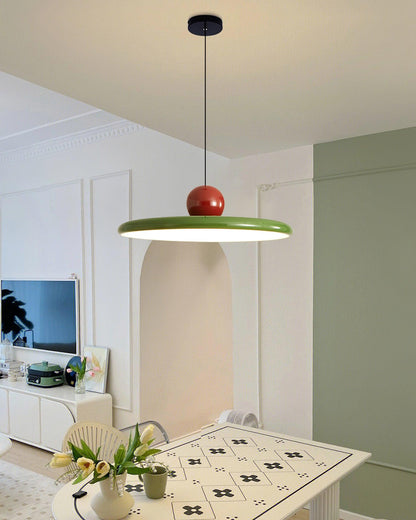 Ronde LED Hanglamp Lola – Minimalistisch Metaal & Acryl Disk Design – Dimbaar – Ø30/40/50cm – 3 Kleurtemperaturen – 150cm Verstelbare Kabel