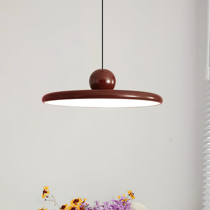 Ronde LED Hanglamp Lola – Minimalistisch Metaal & Acryl Disk Design – Dimbaar – Ø30/40/50cm – 3 Kleurtemperaturen – 150cm Verstelbare Kabel