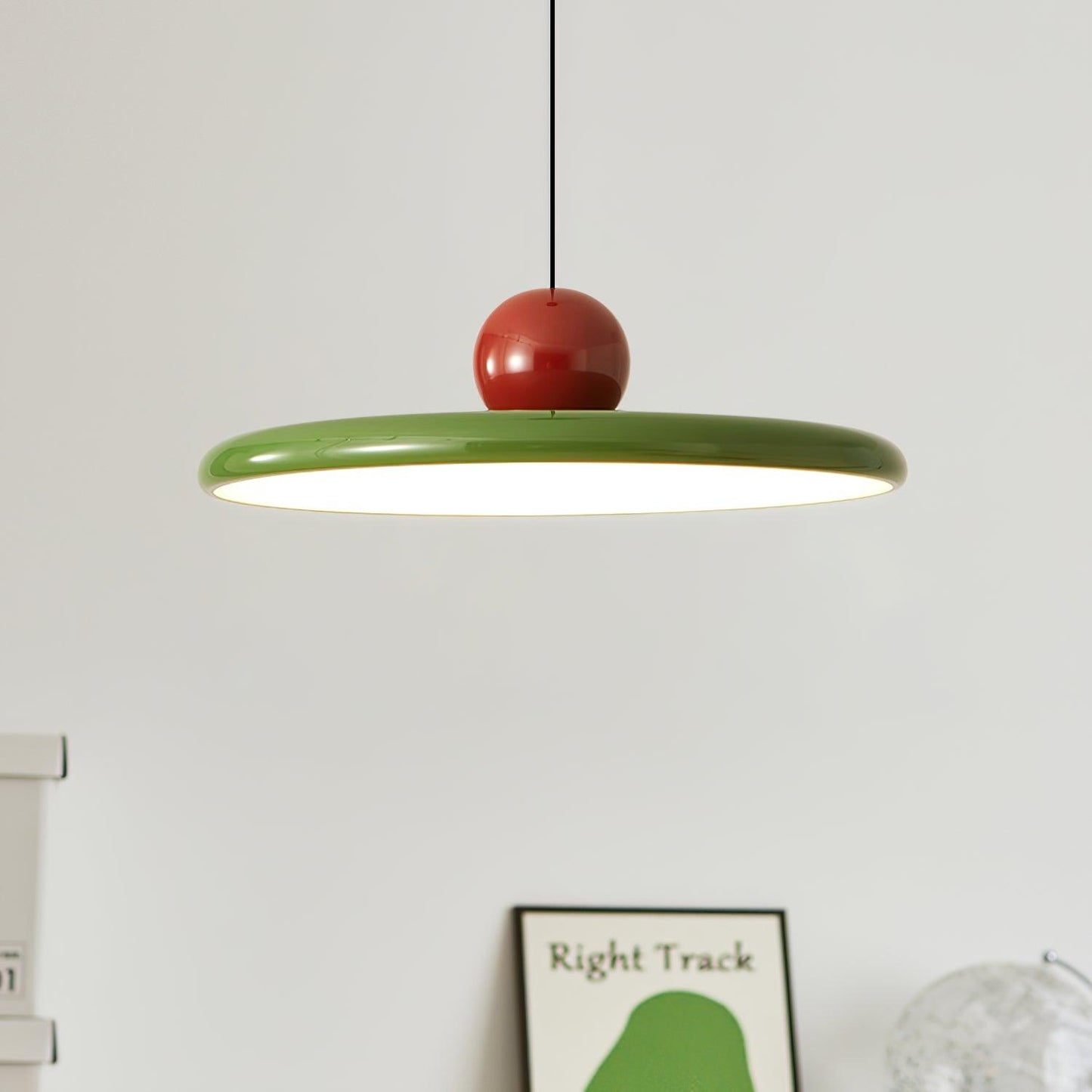 Ronde LED Hanglamp Lola – Minimalistisch Metaal & Acryl Disk Design – Dimbaar – Ø30/40/50cm – 3 Kleurtemperaturen – 150cm Verstelbare Kabel