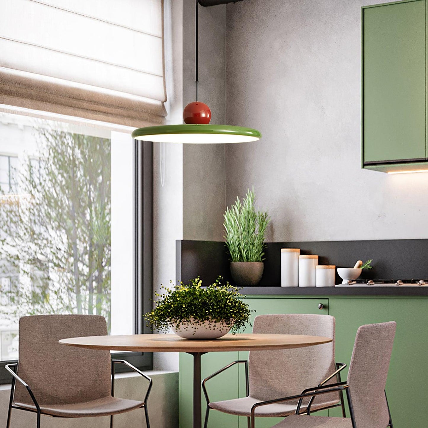 Ronde LED Hanglamp Lola – Minimalistisch Metaal & Acryl Disk Design – Dimbaar – Ø30/40/50cm – 3 Kleurtemperaturen – 150cm Verstelbare Kabel