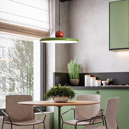Ronde LED Hanglamp Lola – Minimalistisch Metaal & Acryl Disk Design – Dimbaar – Ø30/40/50cm – 3 Kleurtemperaturen – 150cm Verstelbare Kabel