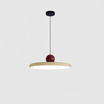 Ronde LED Hanglamp Lola – Minimalistisch Metaal & Acryl Disk Design – Dimbaar – Ø30/40/50cm – 3 Kleurtemperaturen – 150cm Verstelbare Kabel