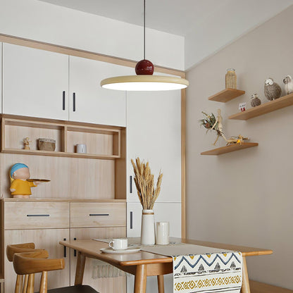 Ronde LED Hanglamp Lola – Minimalistisch Metaal & Acryl Disk Design – Dimbaar – Ø30/40/50cm – 3 Kleurtemperaturen – 150cm Verstelbare Kabel