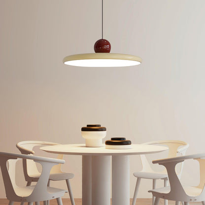 Ronde LED Hanglamp Lola – Minimalistisch Metaal & Acryl Disk Design – Dimbaar – Ø30/40/50cm – 3 Kleurtemperaturen – 150cm Verstelbare Kabel