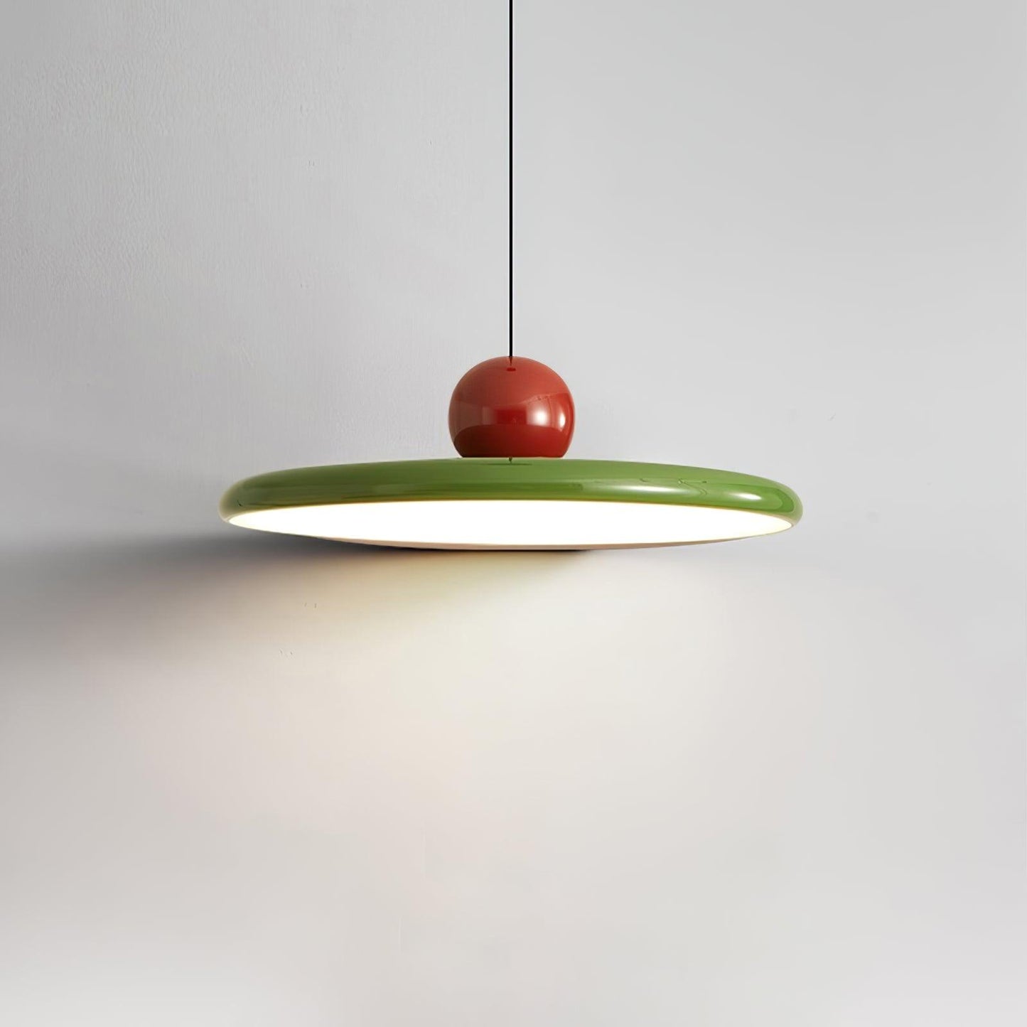Ronde LED Hanglamp Lola – Minimalistisch Metaal & Acryl Disk Design – Dimbaar – Ø30/40/50cm – 3 Kleurtemperaturen – 150cm Verstelbare Kabel